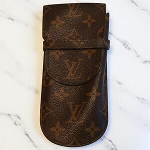 Louis Vuitton Monogram Etui Stylo Pen/Glasses Case - Authentic
